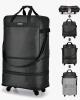 NEW Hanke 90L Expandable Rolling Duffel Bag, Black, Spinner Wheels, Foldable, Multi-Handle, 17.72"x31.49"