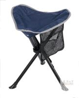 NEW Folding Tripod Camping Stool with Carrying Strap and Mesh Pocket, 17" Seat Height, 220 lb Capacity