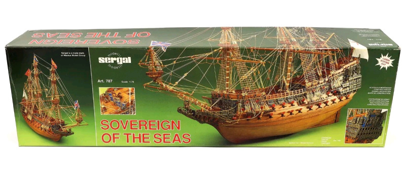Sergal ' Sovereign of the Seas ' Tall Ship Model Kit , 1:78 Scale , Art. 787 - New