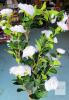 NEW Artificial Camellia Tree, 5 ft Tall, White Flowers, Silk/Plastic, 10 in Pot, Indoor D&eacute;cor - 2