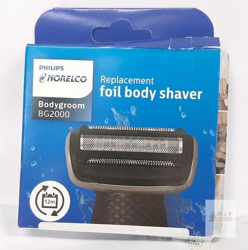 Philips Norelco BG2000 Replacement Foil Body Shaver Head for Bodygroom Models BG2020 BG7030
