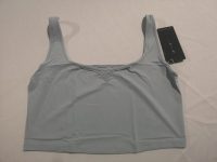 New ALPHALETE Women's XXL Ultrasoft Square Neck Tank (Stone Grey)