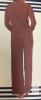 NEW Splendid Women's Waffle Knit 2-Piece Pajama Set, Medium, Mauve, Long Sleeve, Full Length Pants - 2