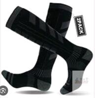 2 New Pairs sz Medium (6.5-8.5) Sanyiyiba Men's Merino Wool Snow Sports Socks