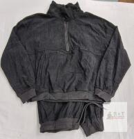 NEW Janprint Women's Black 2-Piece Tracksuit Set, Large, 100% Polyester, Zip Pullover & Joggers