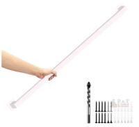 NEW 3FT White Iron Wall Mount Stair Handrail, 500 lbs Load, Custom Length, Hardware Included