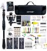 GOTURE Telescopic Fishing Rod Combo, 6.6ft Rod, 66-Piece Lure Set, Spinning Reel, Carry Case