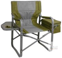 NEW Coleman Director&rsquo;s Camp XL Chair with Cooler, Folding Side Table, 350 lb Capacity, Padded Armrests
