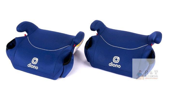 Diono Solana&reg; 2 Backless Booster Car Seat, Blue, 40-120 lb Capacity, 2 Retractable Cup Holders