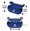 Diono Solana&reg; 2 Backless Booster Car Seat, Blue, 40-120 lb Capacity, 2 Retractable Cup Holders - 3