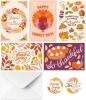 NEW NEW Rileys & Co. Thanksgiving Greeting Cards, 50-Pack, 5 Assorted Designs with Envelopes & Stickers.
