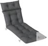 NEW Outdoor Chaise Lounge Cushion Pad, 74.8" x 22" x 3.9", Dark Grey, Weather-Resistant