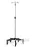 NEW Konmee Adjustable IV Pole, Stainless Steel, 46.8&ndash;76.4 in Height, 5-Wheel Base, 2 Hooks