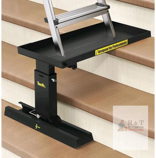Tantifiy Adjustable Stair Ladder Platform Stand, 21"x5" Platform, 9.5"-15" Height, Heavy Duty