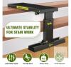 Tantifiy Adjustable Stair Ladder Platform Stand, 21"x5" Platform, 9.5"-15" Height, Heavy Duty - 3