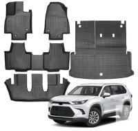 Cacarist Custom-Fit Floor Mats for 2024-2026 Toyota Grand Highlander, 7&8 Seat, Hybrid Compatible