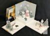 Christmas Light Up Musical Book & Decor Set &ndash; Houses, Tree, Gift Box, Village Scenes - 4