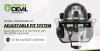 NEW GREEN DEVIL EN353-5 Forestry Safety Helmet, NRR 27dB, Mesh Face Shield, 53-63cm Adjustable Fit - 3
