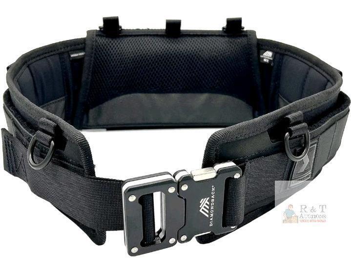 Diamondback TEMPO Black Tool Belt, Medium, 31-34&rdquo; Waist, Cobra Buckle, Padded, Original Box