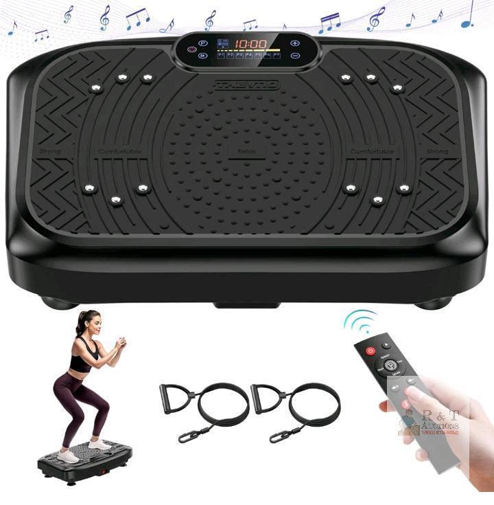 TAEVMO VSL4201 Vibration Plate Exercise Machine, 199 Speeds, 450 lbs Capacity, Bluetooth