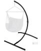 Black Powder-Coated Steel Hammock Chair Stand, C-Stand, 81" Tall, 330 lb Capacity STAND ONLY