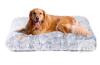 EHEYCIGA Orthopedic XL Dog Bed, 41 x 27.5 x 3.5 in, Gray, Plush Sherpa Cover, Non-Slip Bottom