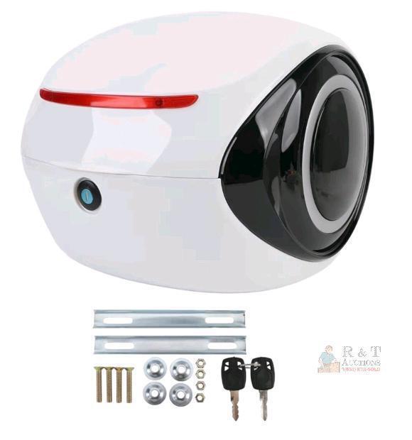 NEW Universal Motorcycle/Scooter Top Case &ndash; 45L Capacity, Lockable, Includes Mounting Hardware