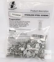 Qisheng Stainless Steel Machine Screws #10-24 x 3/4" Phillips Flat Head UNC, 50 Pack, China, X004MNOMPP