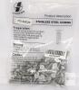 Qisheng Stainless Steel Machine Screws #10-24 x 3/4" Phillips Flat Head UNC, 50 Pack, China, X004MNOMPP