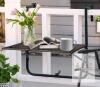 Adjustable Folding Balcony Railing Table, 24"x14", Cup Holders, Outdoor/Indoor, Serial X004WQ8NIP - 5