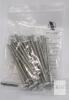 Qisheng #12 x 4" Stainless Steel Screws, Flat Head, w/ Washers, Coarse Thread, 18-Pack, China - 2