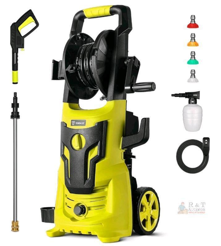 DEKO DKEHPWB180C1 Electric High-Pressure Washer, 4,500 PSI, 2.8 GPM
