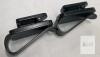 NEW Set of 2 Black Car Sun Visor Sunglasses Clips with American Flag Sticker - 3