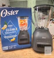 Oster 700W 8-Speed Blender, 6-Cup Dishwasher-Safe Glass Jar, Grey, Ice Crushing Power -UNUSED