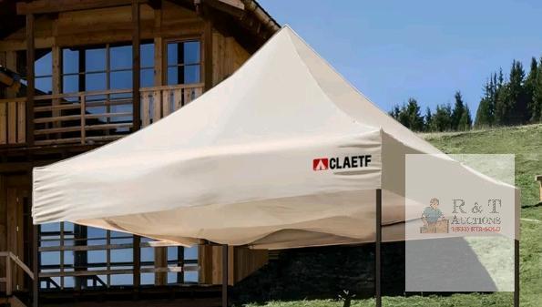 CLAETF 10x10 Pop-Up Canopy Tent Replacement Cover, Beige, 800D Waterproof Oxford, UV Protection