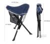 NEW Folding Tripod Camping Stool with Carrying Strap and Mesh Pocket, 17" Seat Height, 220 lb Capacity - 2