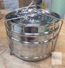 3-Tier Stainless Steel Tiffin Lunch Box, 60 oz Capacity, Portable & Stackable
