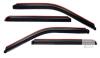 Ford F-150 2015-2020 Crew Cab Window Visors, 4-Piece Set, Adhesive Mount, Dark Smoke Acrylic - 3