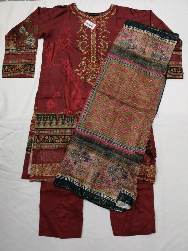 New Woman's 3 piece Stitched Indian Style sz Large (14) by J. Pret