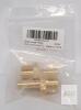 Brass Hose Fittings, 5/16" Barb x 1/2" NPT, New Sealed, 2-Pack