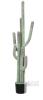 51" Artificial Cactus Plant in Decorative 8" Planter - Realistic, Flocked Texture, 7-Arm Design - 2