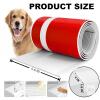 Dog Scratching Window Sill Protector, 4-Pack, Red & White, 1.6" x 39.35" Rubber Edge Guards, 157.4" Total