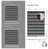 51" x 72" Zebra Roller Blind, Black/Dark Gray, Cordless, Dual Layer Light Control - 3