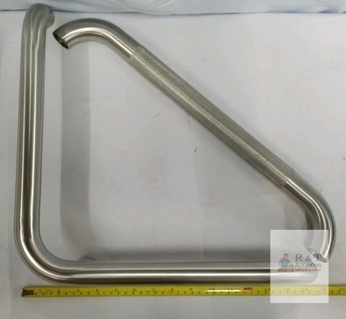 24" Stainless Steel Grab Bar with Knurled Grip, 1.5" Diameter, ADA Compliant