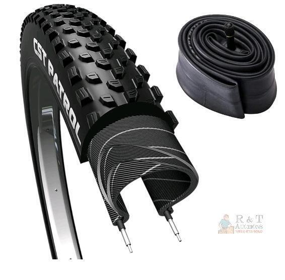 CST Patrol 29 x 2.25" Mountain Bike Tire with Schrader Valve Tube, Knobby Tread New 71-584 (27.5 x 2.80) size Inner tube is included Retail's $60 To $100