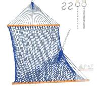 NEW Double Rope Hammock Blue 157" Length with Spreader Bars and Hanging Chains SKYL MM-COT-5