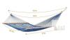 NEW Double Rope Hammock Blue 157" Length with Spreader Bars and Hanging Chains SKYL MM-COT-5 - 2