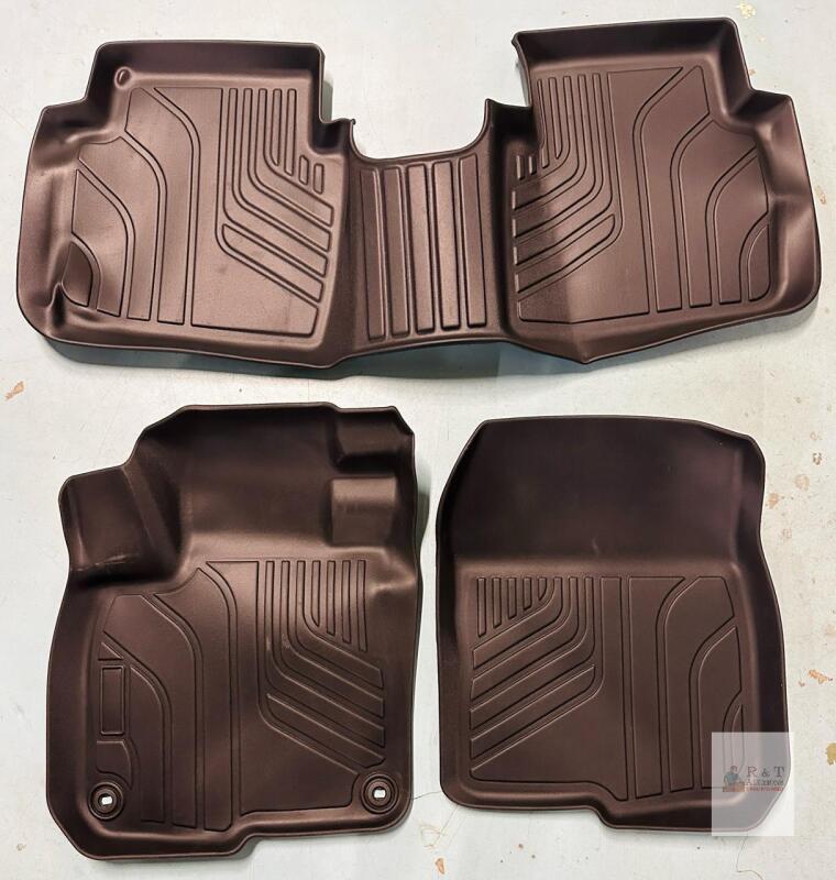 All-Weather Floor Mats Set, Heavy Duty TPE, Custom Fit, Black, 3-Piece, X004KVPSAX