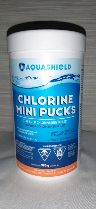 New, Aquashield Chlorine Mini Pucks 990 g