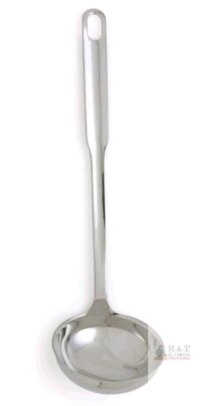 NEW Stainless Steel Soup Ladle 14.17in x 3.74in, Rust-Resistant, Polished, Serial X004LLKSF7